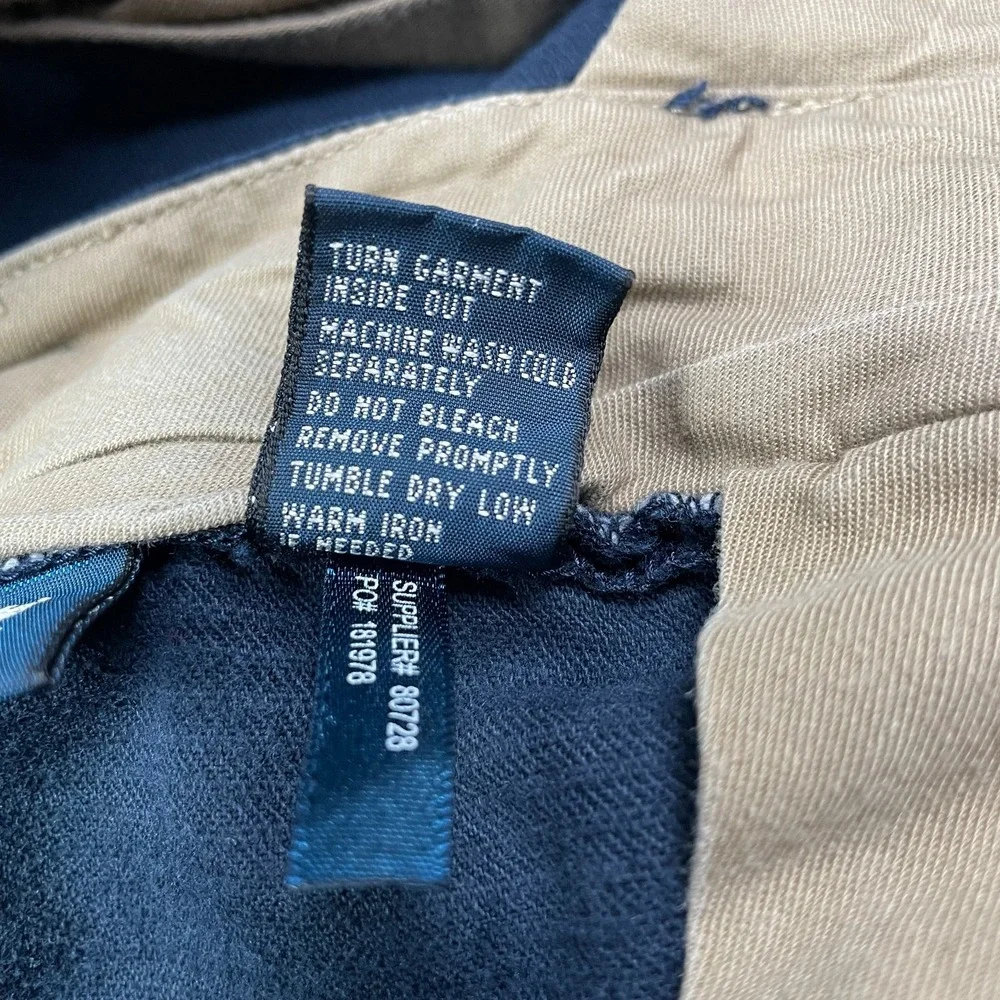 VTG Polo Ralph Lauren Pants Mens 38x30 Blue Corduroy Preston Pant Cotton Casual - Picture 6 of 15